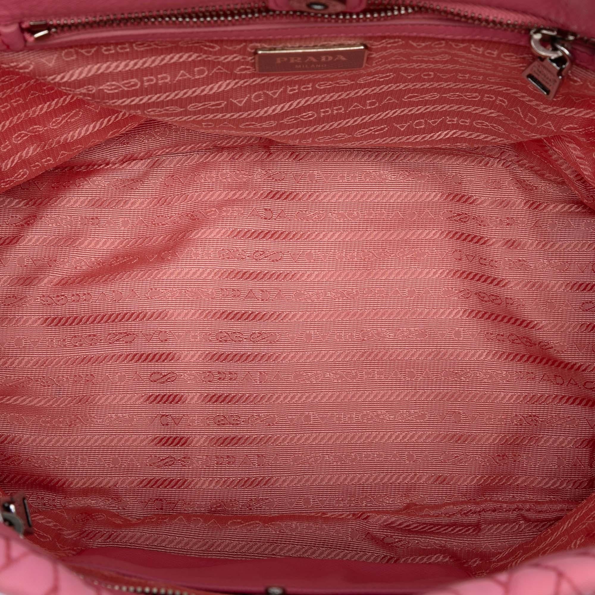 Prada Impuntu Tessuto Chain Tote