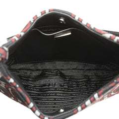 Prada Jacquard Knit Cleo Shoulder Bag