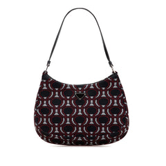 Prada Jacquard Knit Cleo Shoulder Bag