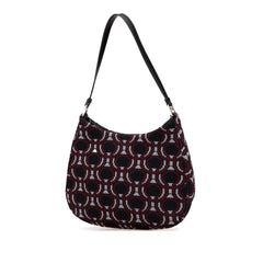Prada Jacquard Knit Cleo Shoulder Bag