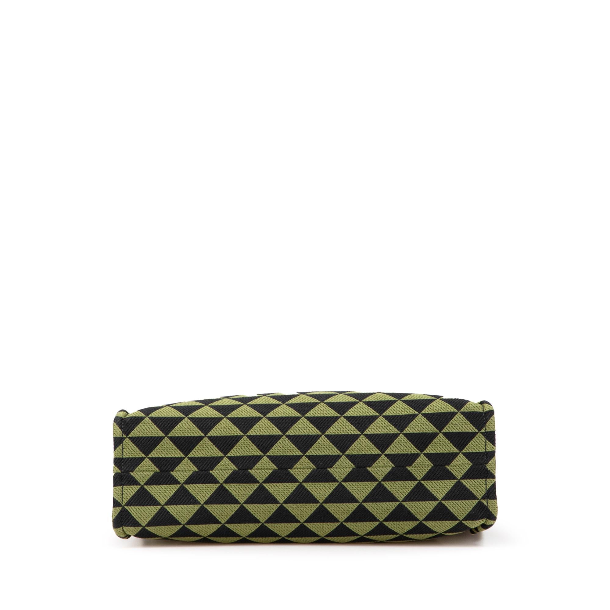Prada Jacquard Triangolo Symbole Shopping Tote