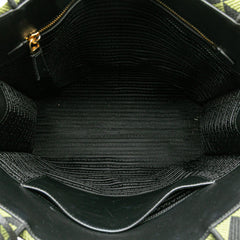 Prada Jacquard Triangolo Symbole Shopping Tote