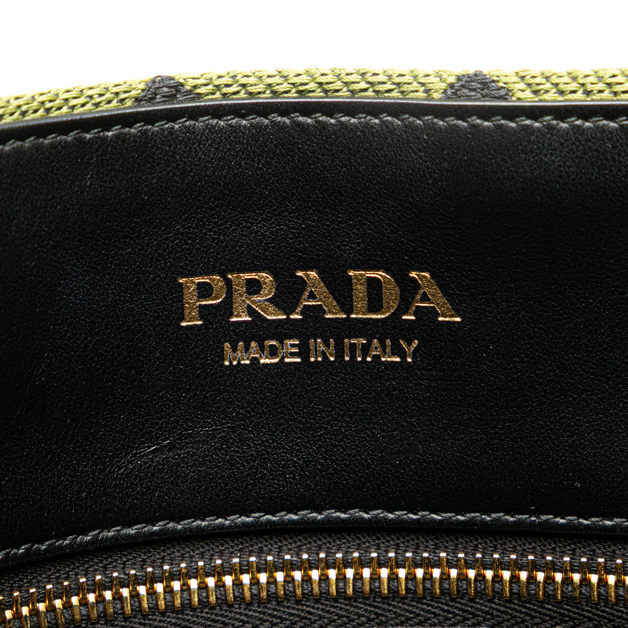 Prada Jacquard Triangolo Symbole Shopping Tote