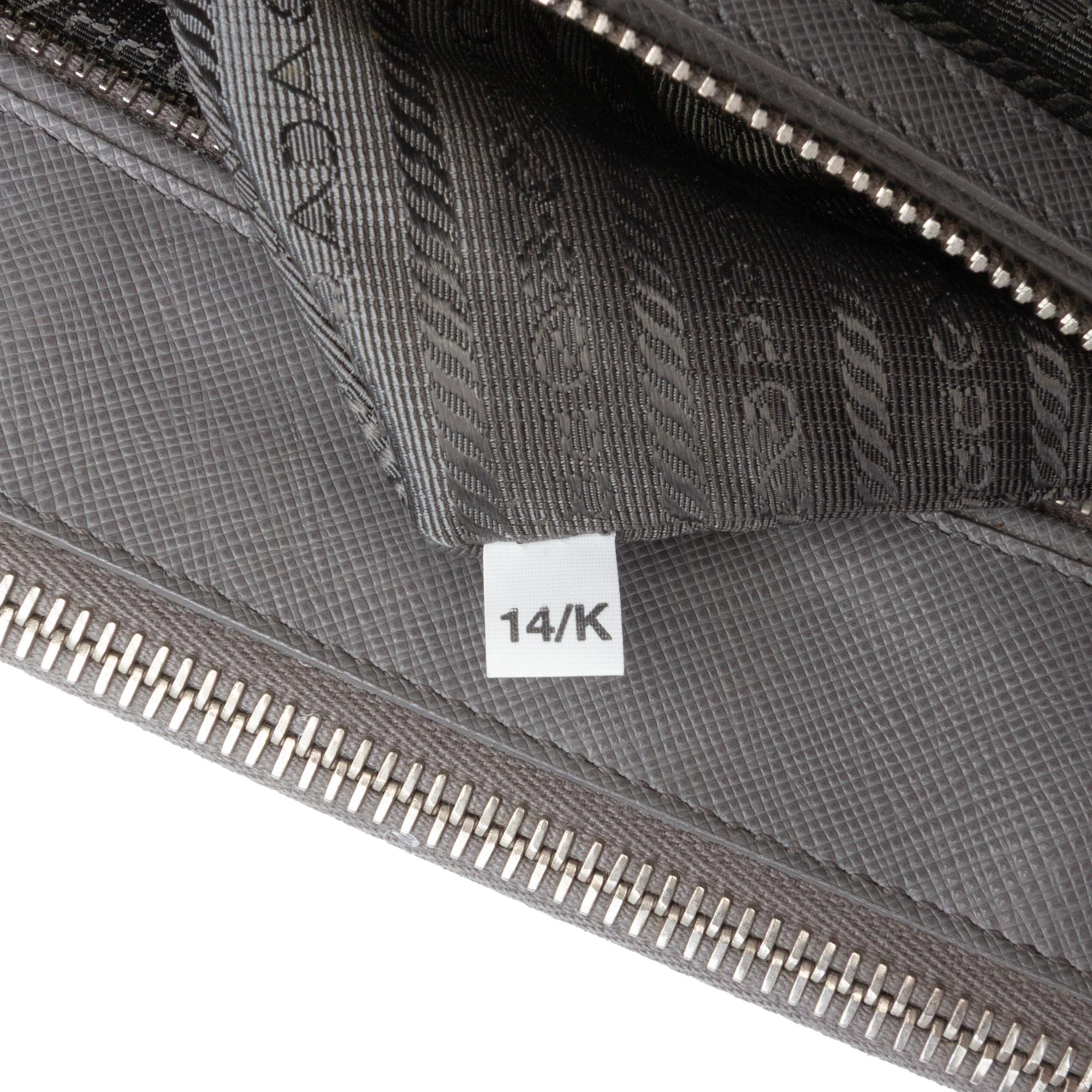 Prada Large Bicolor Saffiano Lux Galleria Double Zip Satchel