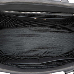 Prada Large Bicolor Saffiano Lux Galleria Double Zip Satchel