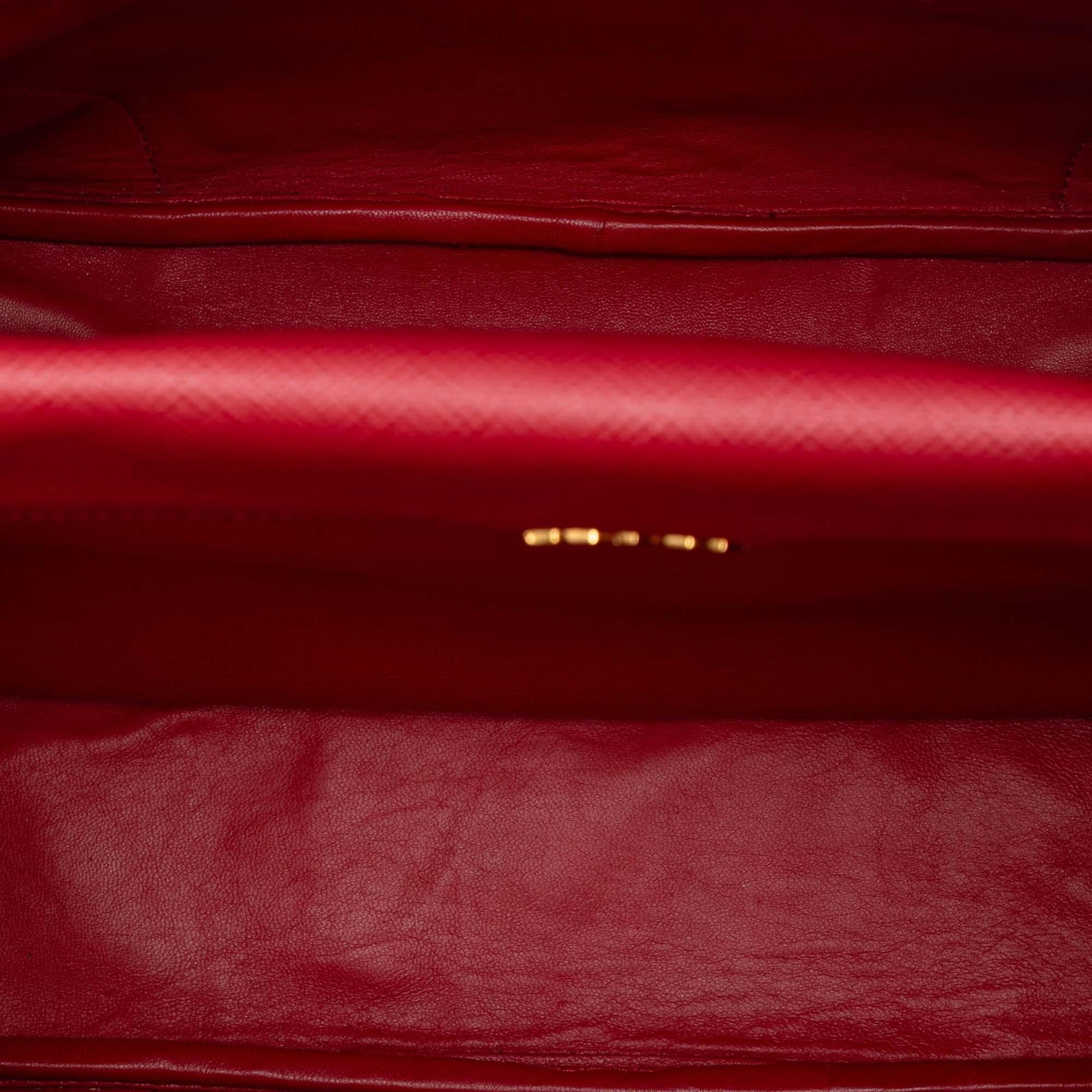 Prada Large Canapa and Saffiano Double Satchel