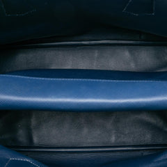 Prada Large Canapa and Saffiano Double Satchel