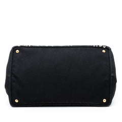 Prada Large Canvas Canapa Bijoux Satchel