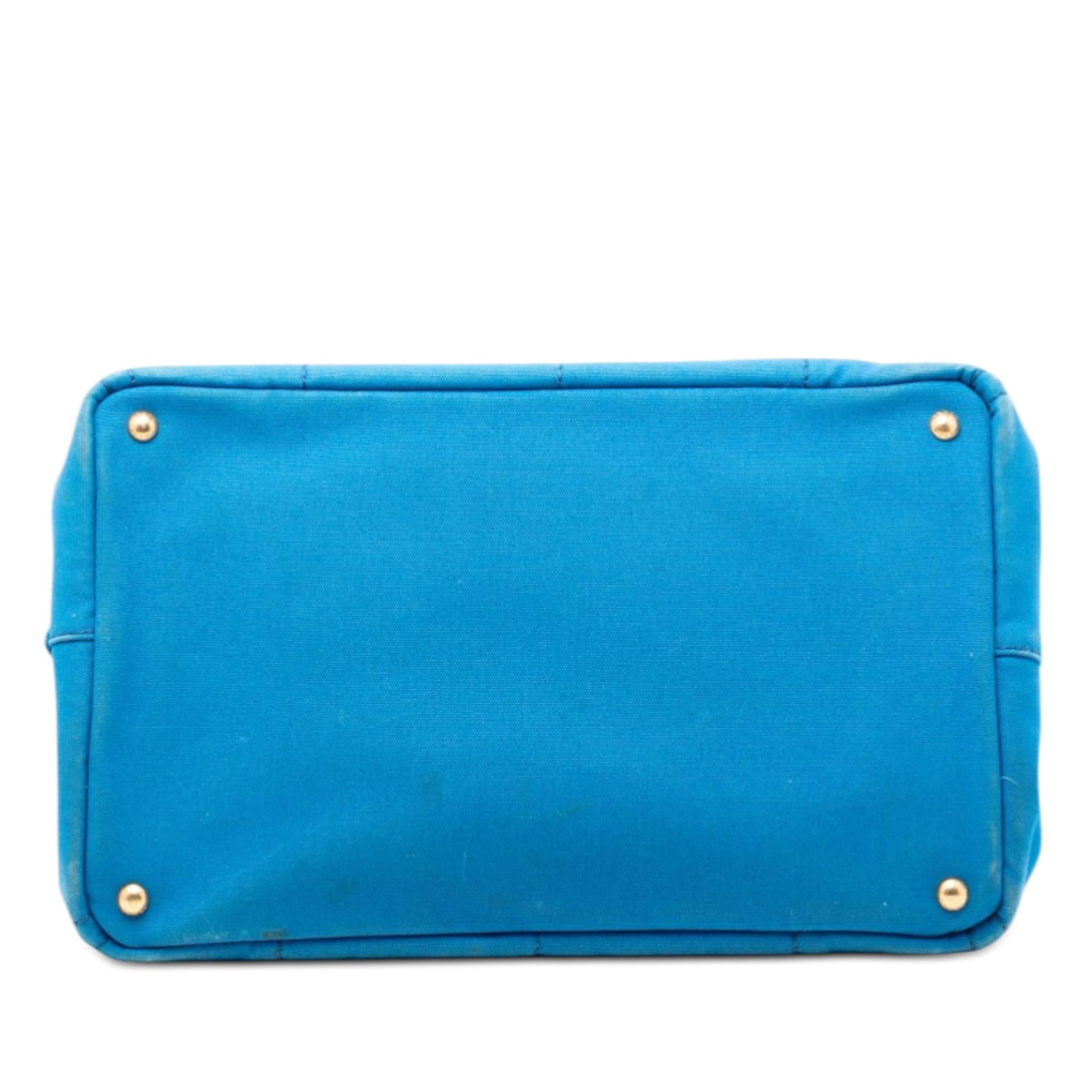 Prada Large Canvas Canapa Logo Satchel