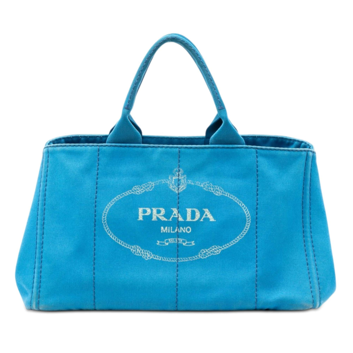Prada Large Canvas Canapa Logo Satchel