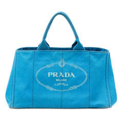 Prada Large Canvas Canapa Logo Satchel