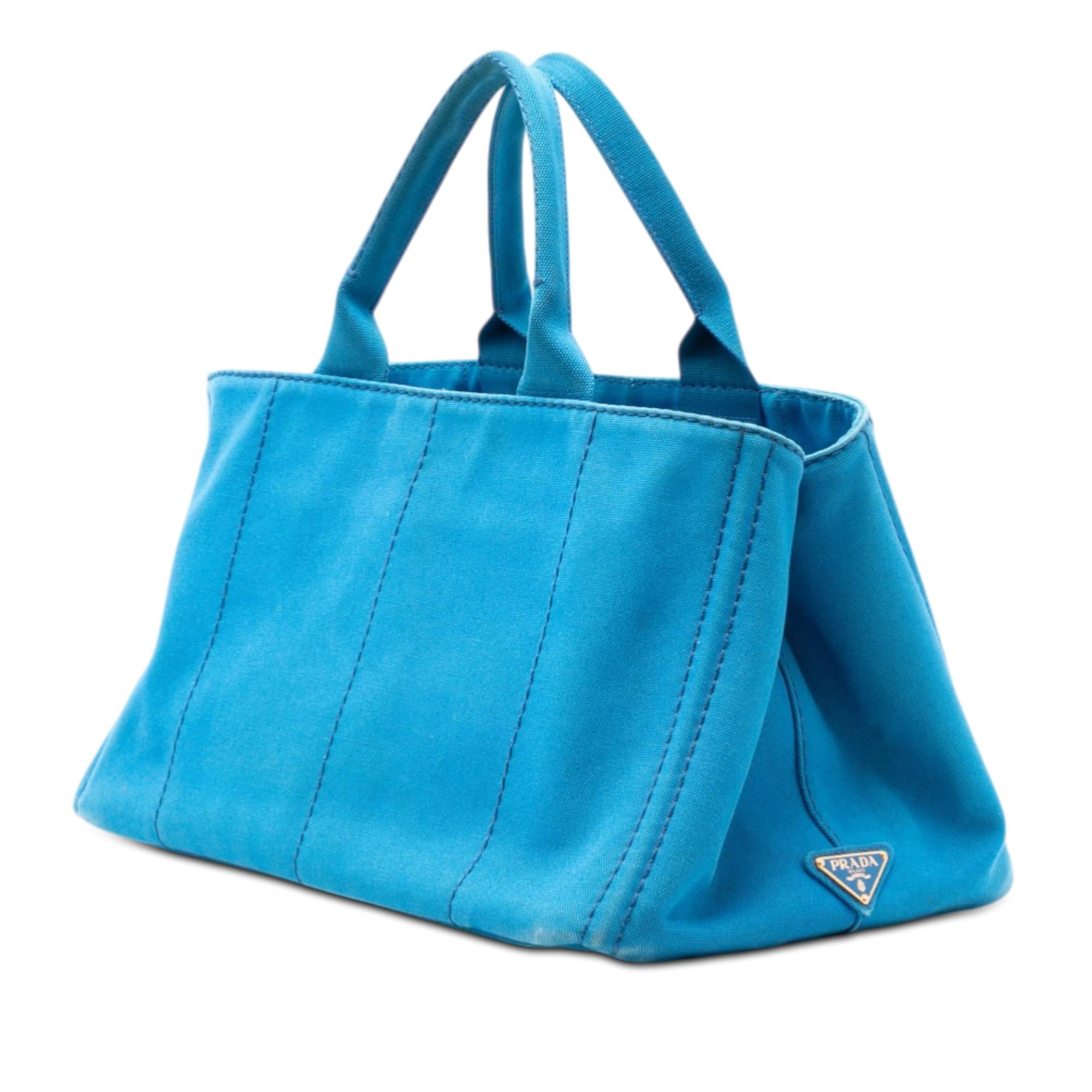Prada Large Canvas Canapa Logo Satchel