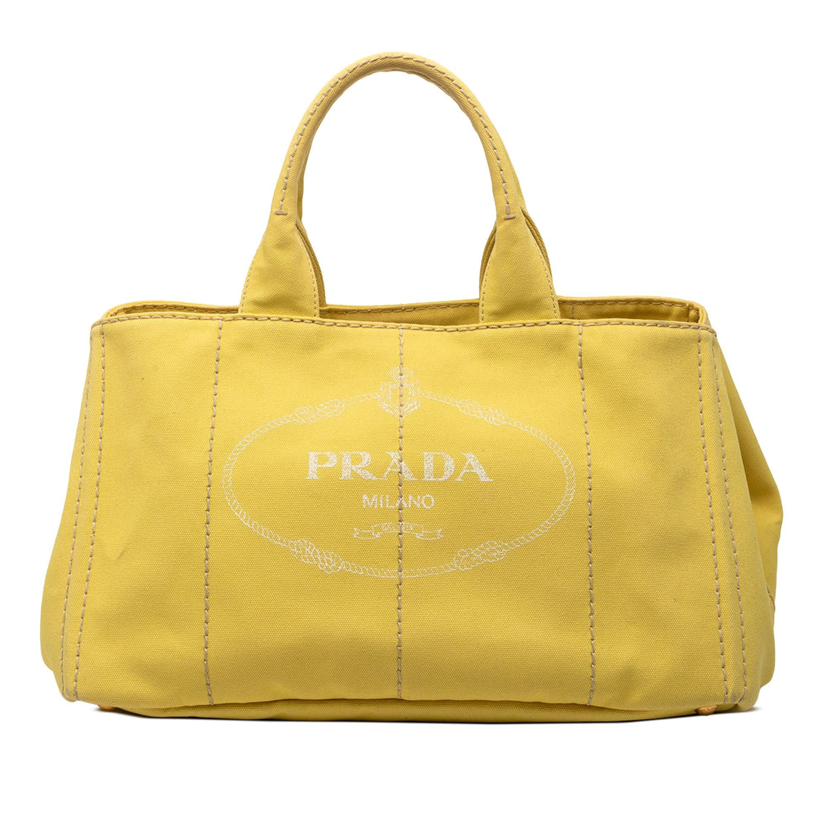 Prada Large Canvas Canapa Logo Satchel