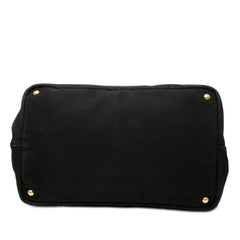 Prada Large Canvas Canapa Logo Satchel