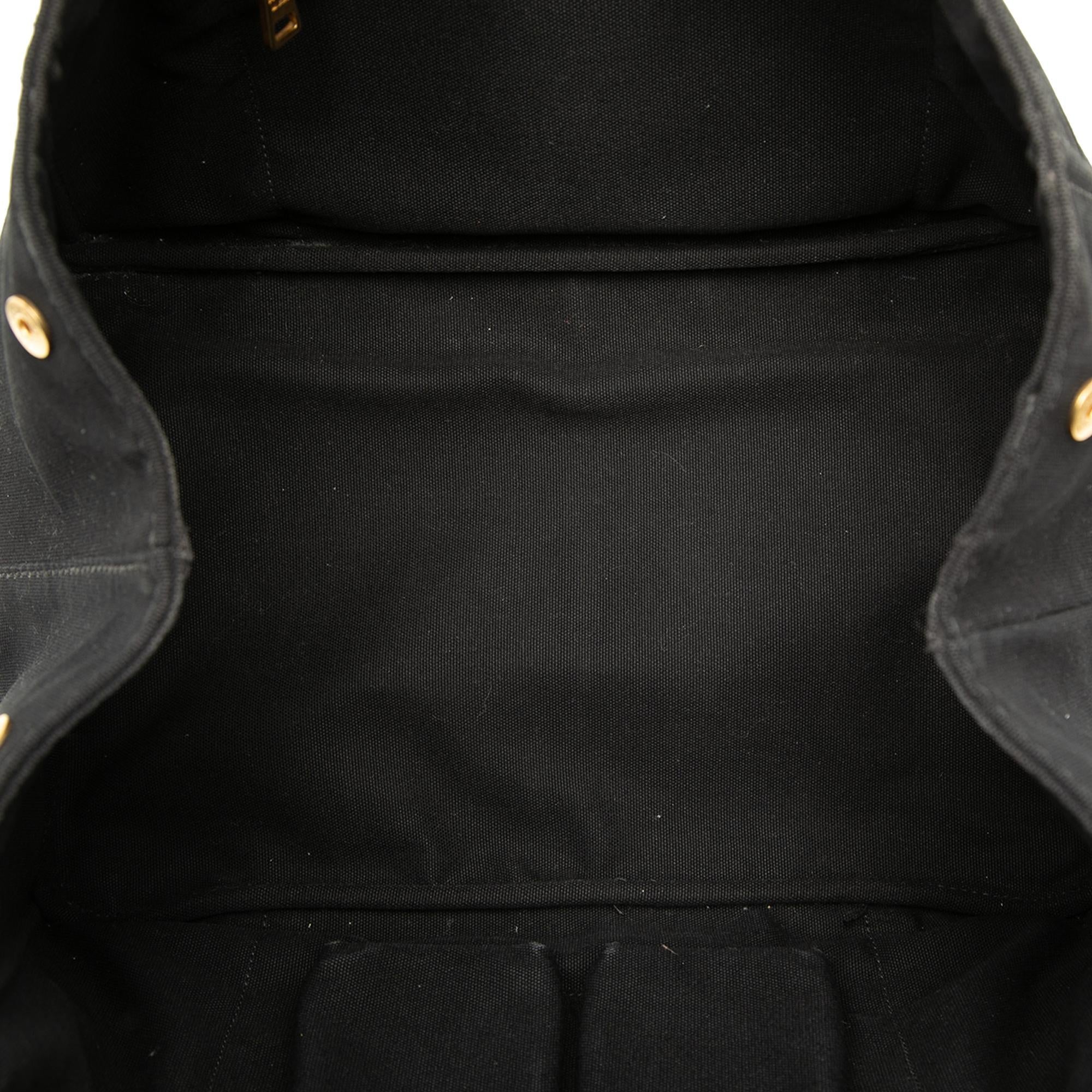 Prada Large Canvas Canapa Logo Satchel