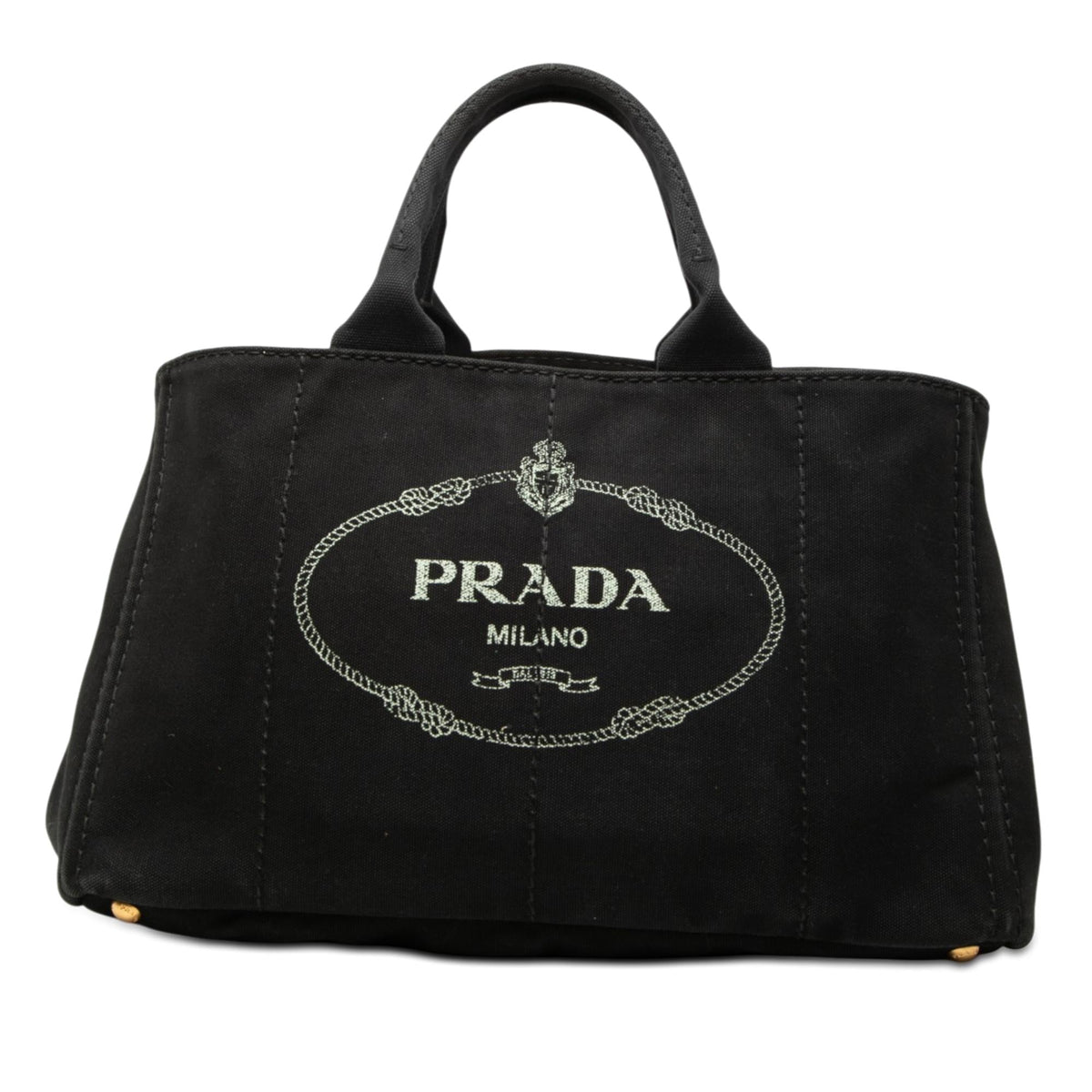 Prada Large Canvas Canapa Logo Satchel