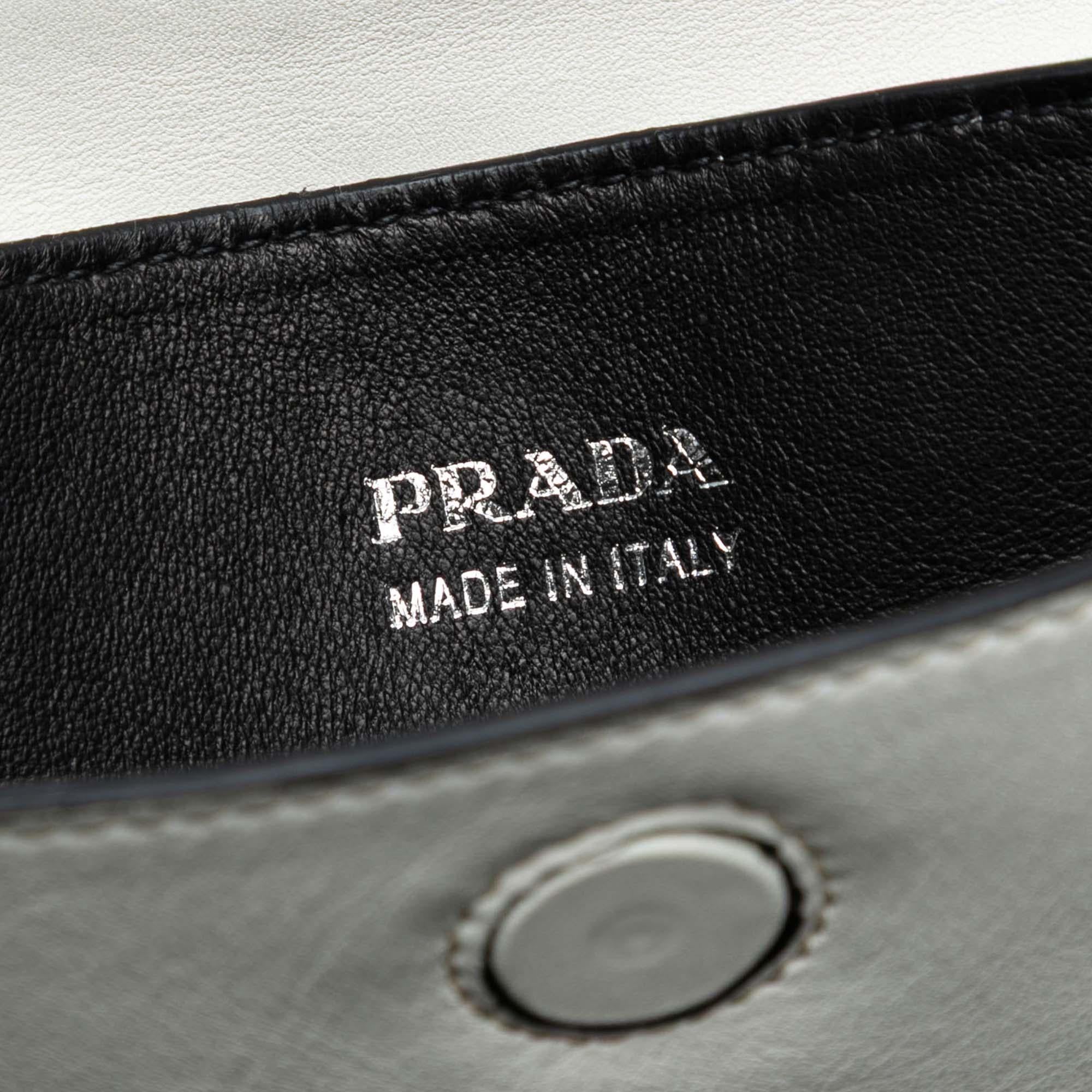 Prada Large City Calf Double Satchel