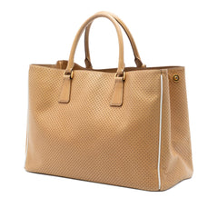 Prada Large Perforated Saffiano Lux Galleria Zip Tote