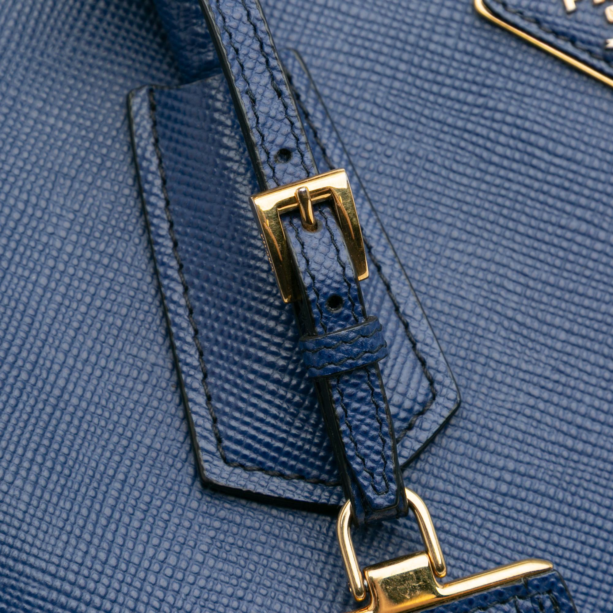 Prada Large Saffiano Cuir Double Satchel