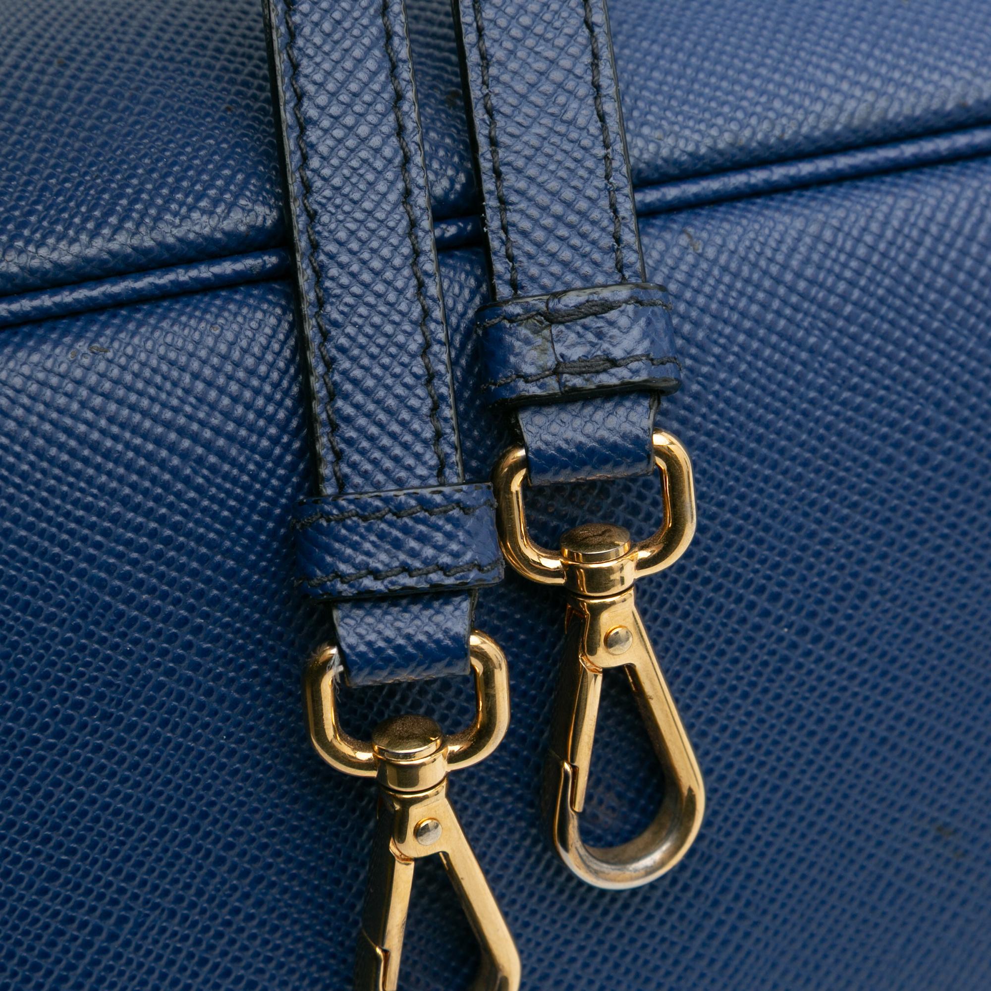 Prada Large Saffiano Cuir Double Satchel