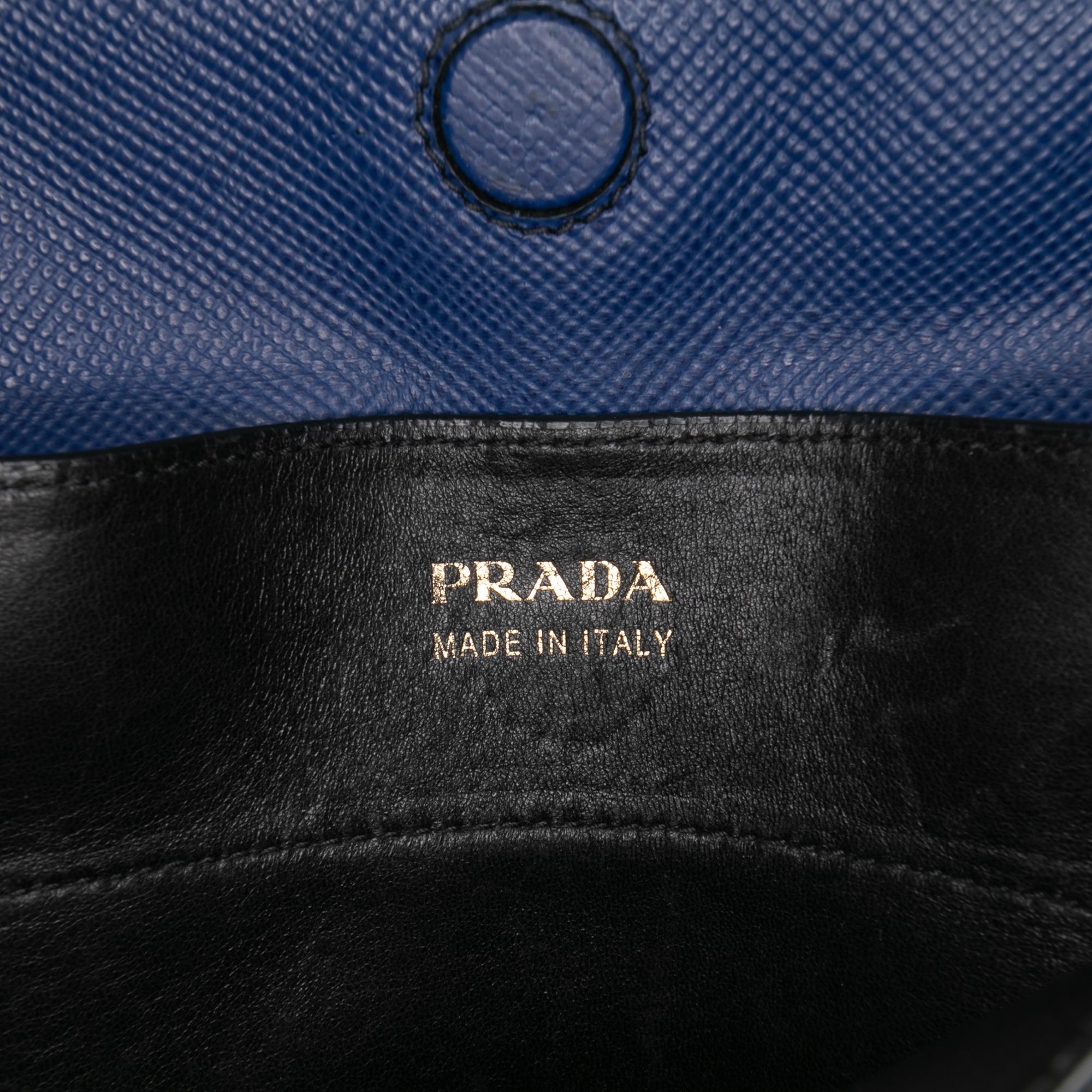 Prada Large Saffiano Cuir Double Satchel