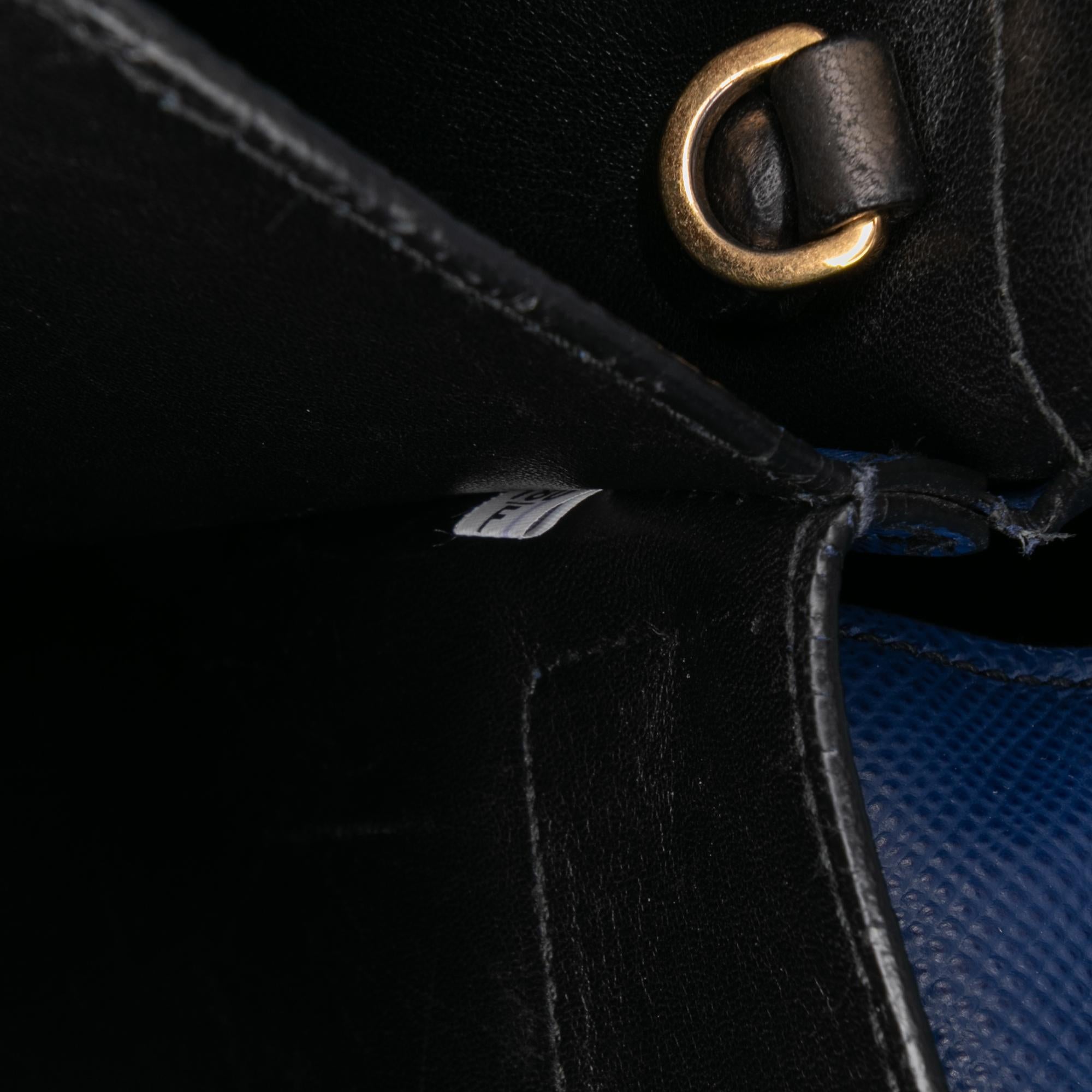 Prada Large Saffiano Cuir Double Satchel