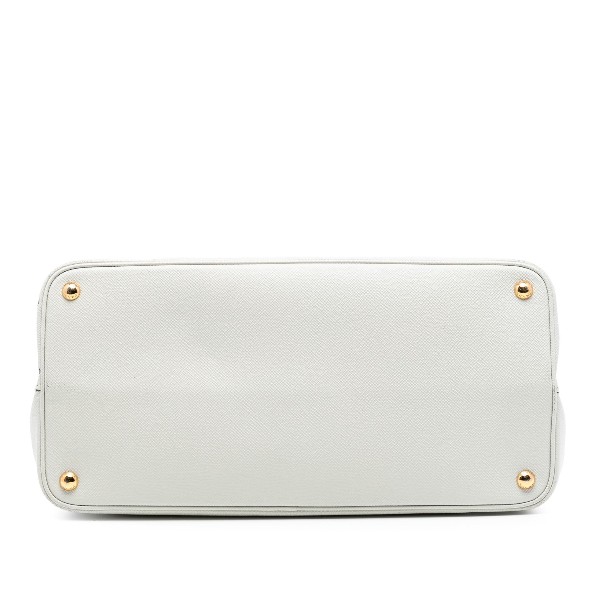 Prada Large Saffiano Cuir Double Satchel