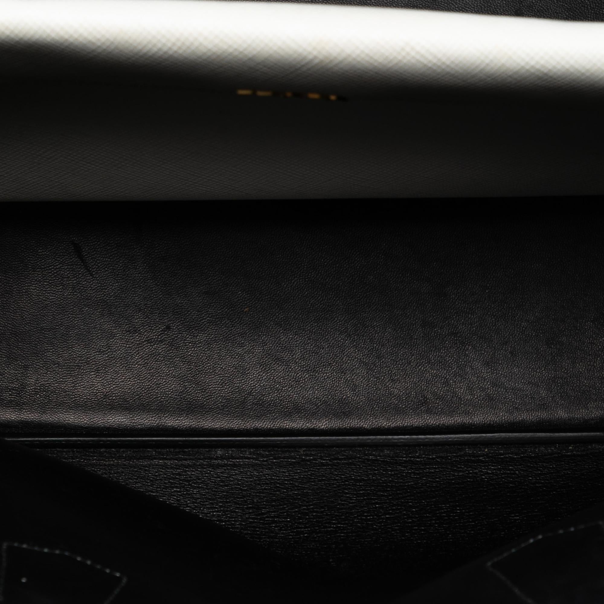 Prada Large Saffiano Cuir Double Satchel
