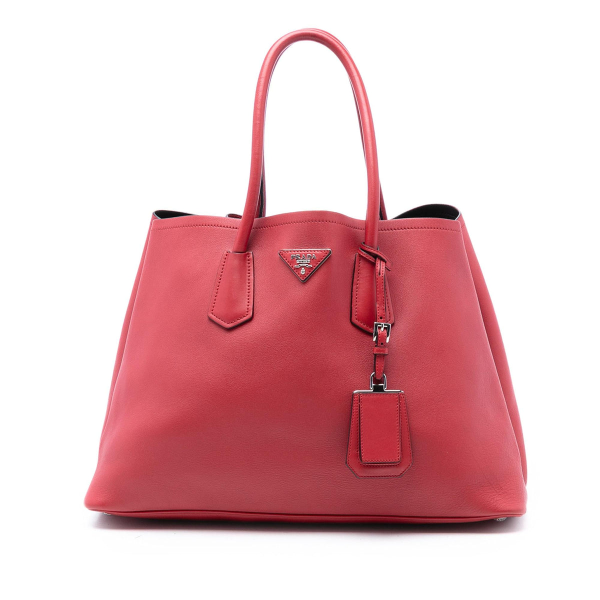 Prada Large Saffiano Cuir Double Satchel