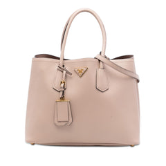 Prada Large Saffiano Cuir Double Satchel