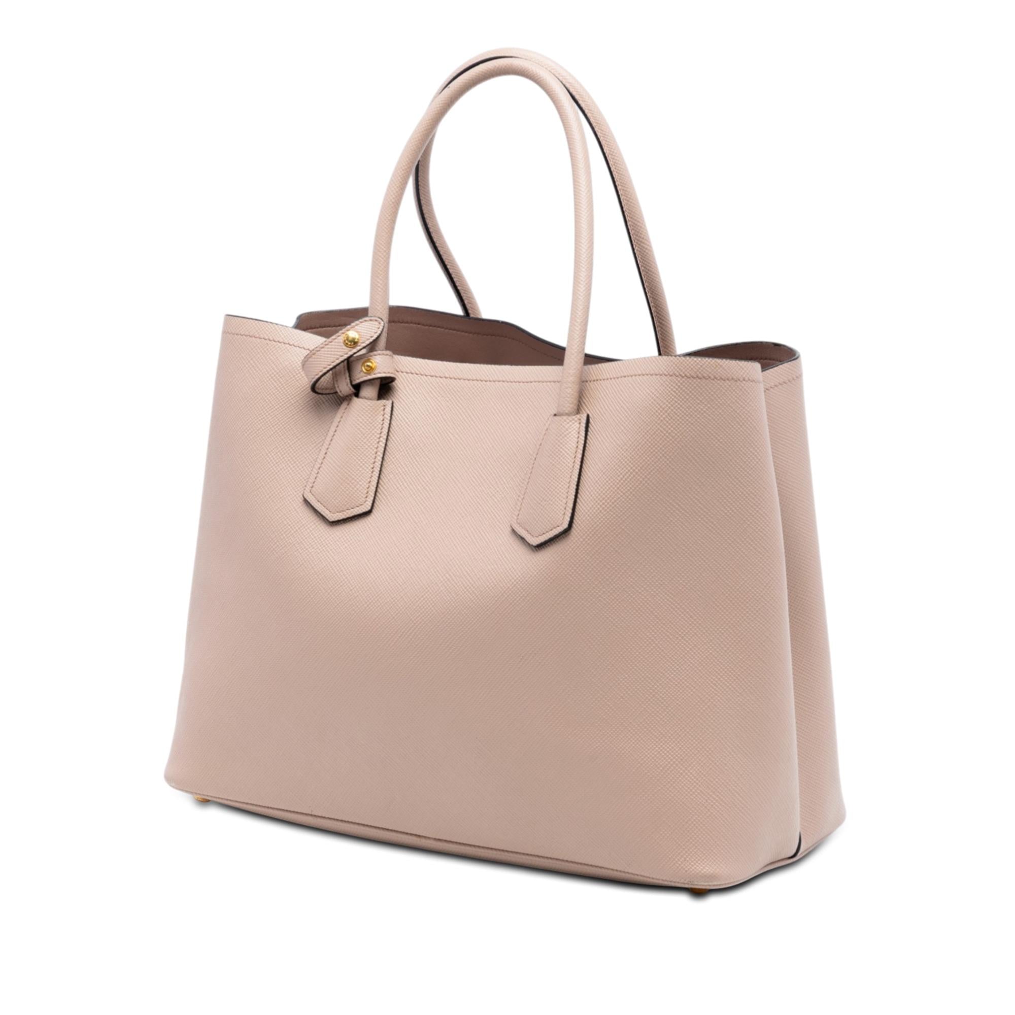 Prada Large Saffiano Cuir Double Satchel