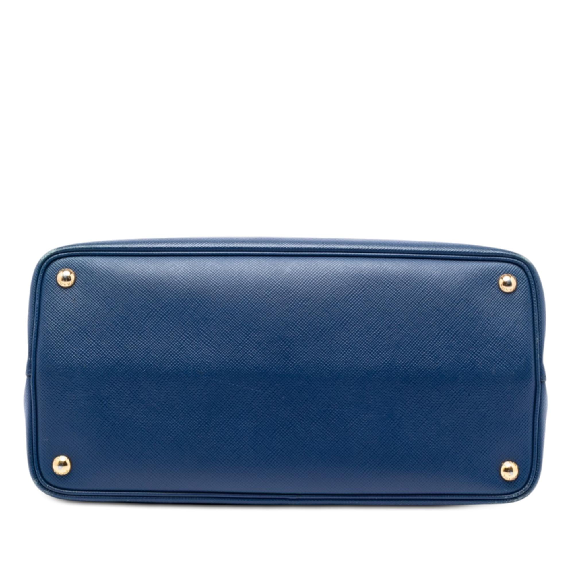 Prada Large Saffiano Cuir Double Satchel