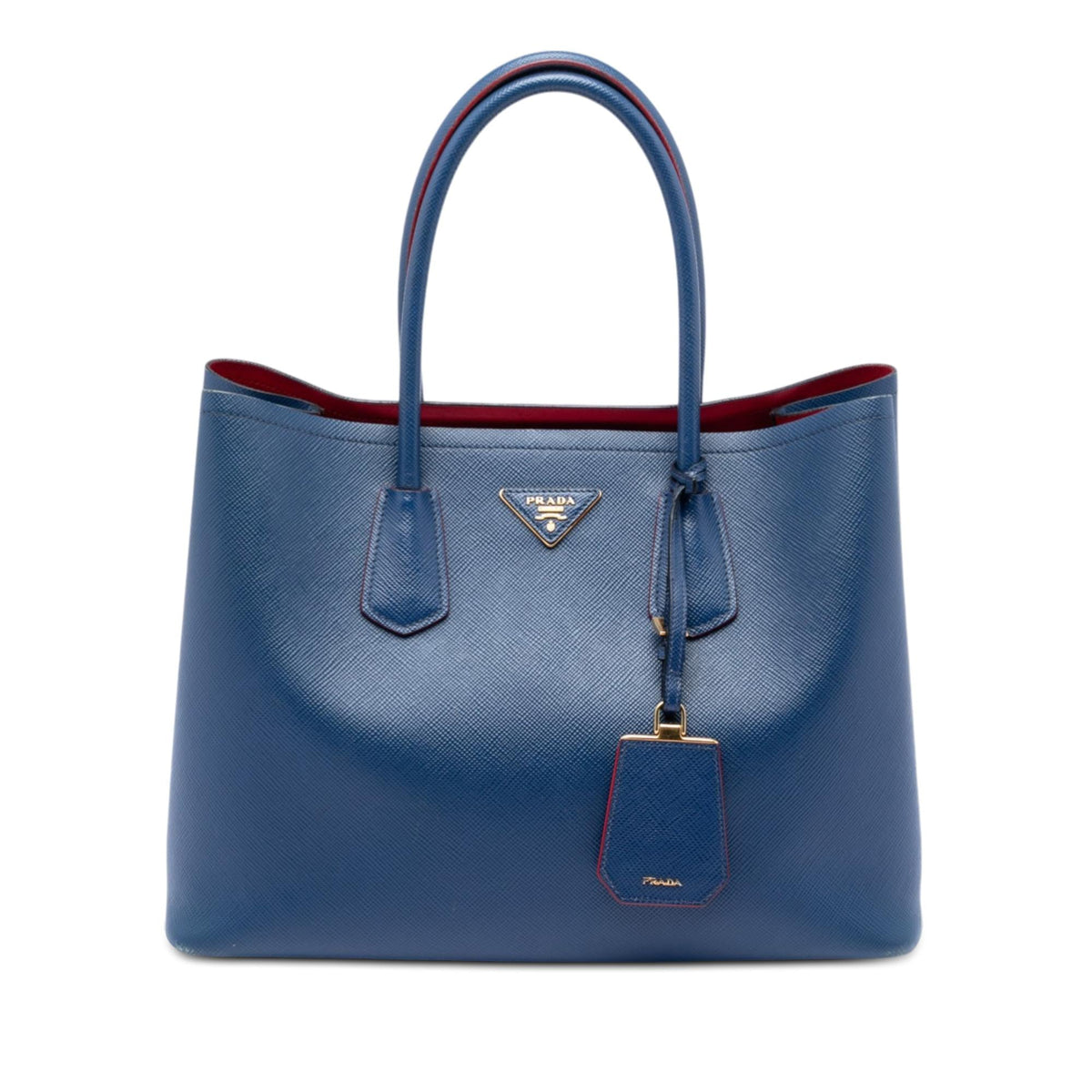 Prada Large Saffiano Cuir Double Satchel