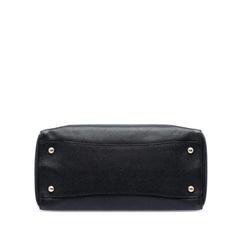 Prada Large Saffiano Cuir Double Zip Top Handle Bag
