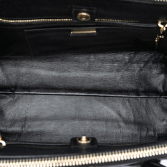 Prada Large Saffiano Cuir Double Zip Top Handle Bag