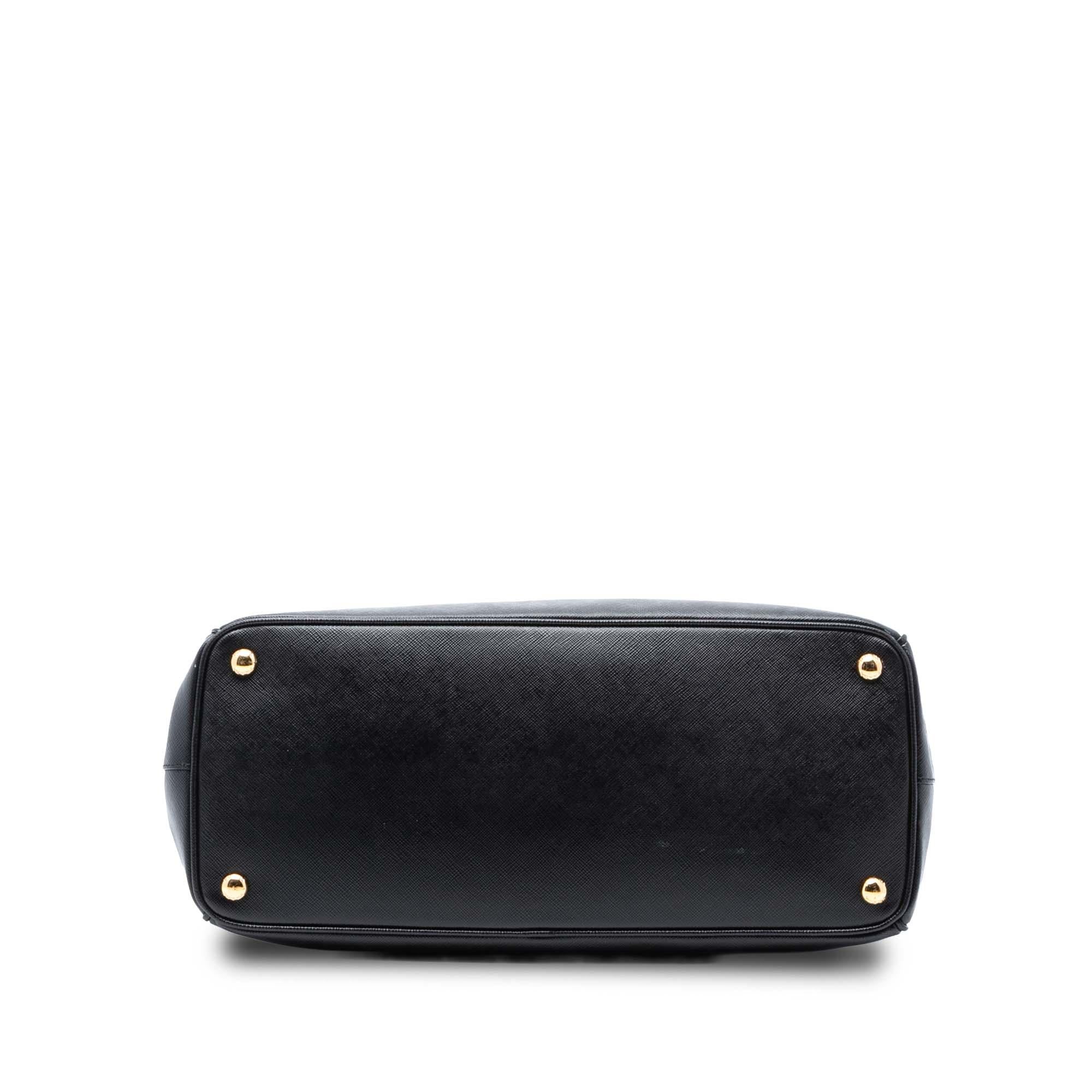 Prada Large Saffiano Lux Galleria Double Zip Satchel