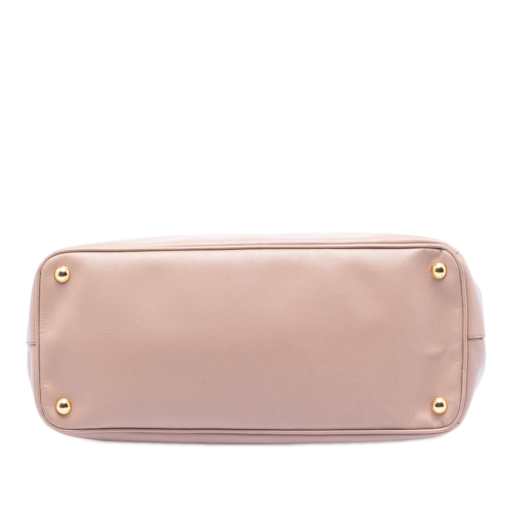 Prada Large Saffiano Lux Galleria Double Zip Satchel