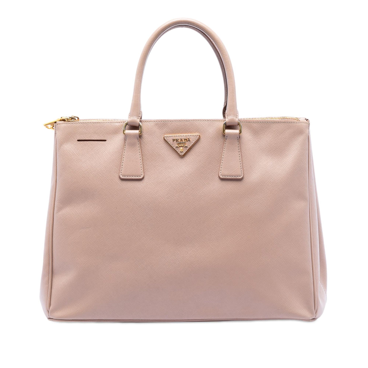 Prada Large Saffiano Lux Galleria Double Zip Satchel