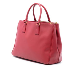 Prada Large Saffiano Lux Galleria Double Zip Satchel
