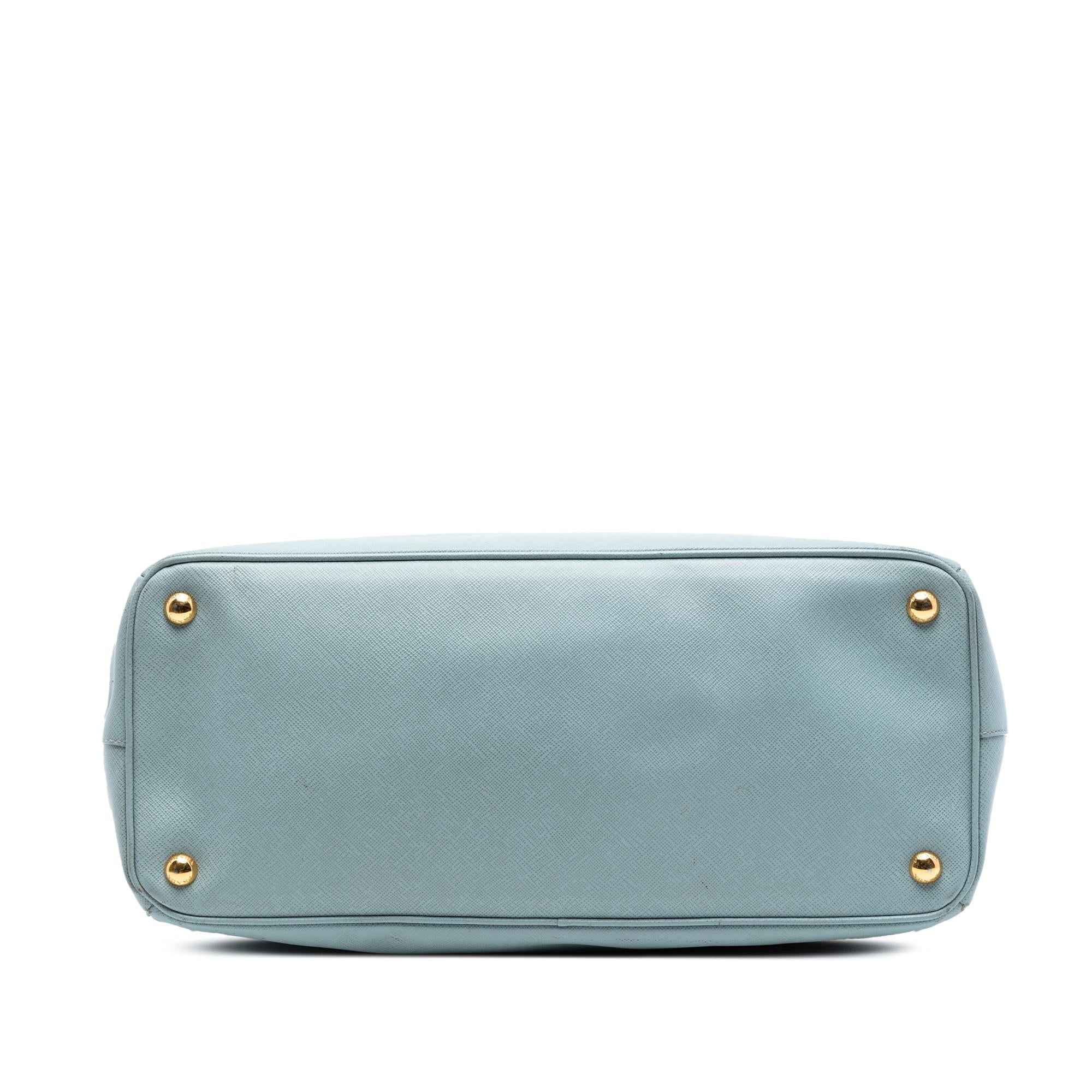 Prada Large Saffiano Lux Galleria Double Zip Satchel