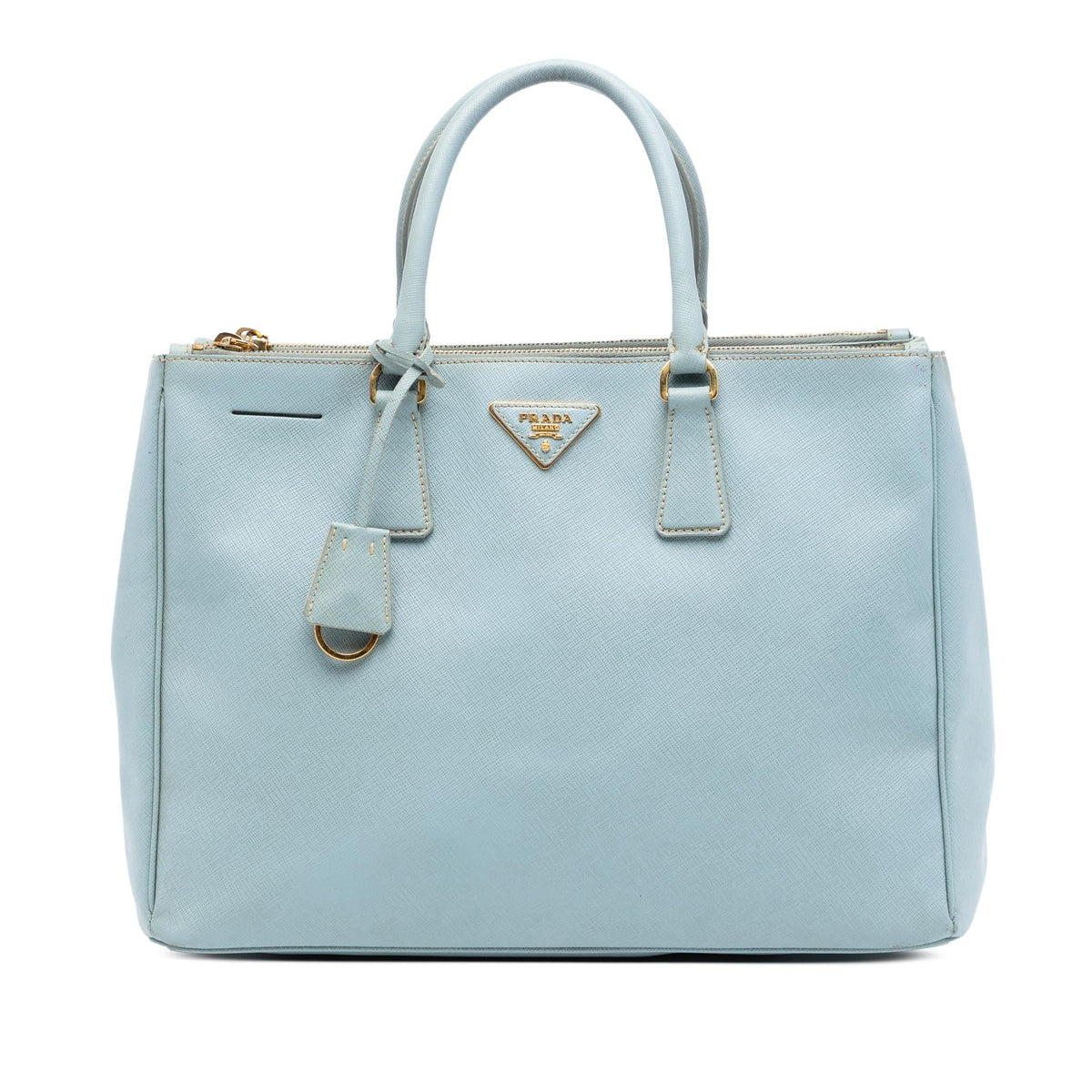 Prada Large Saffiano Lux Galleria Double Zip Satchel