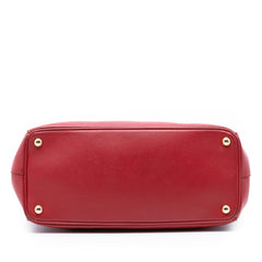 Prada Large Saffiano Lux Galleria Double Zip Satchel
