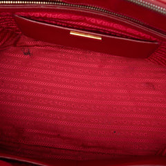 Prada Large Saffiano Lux Galleria Double Zip Satchel