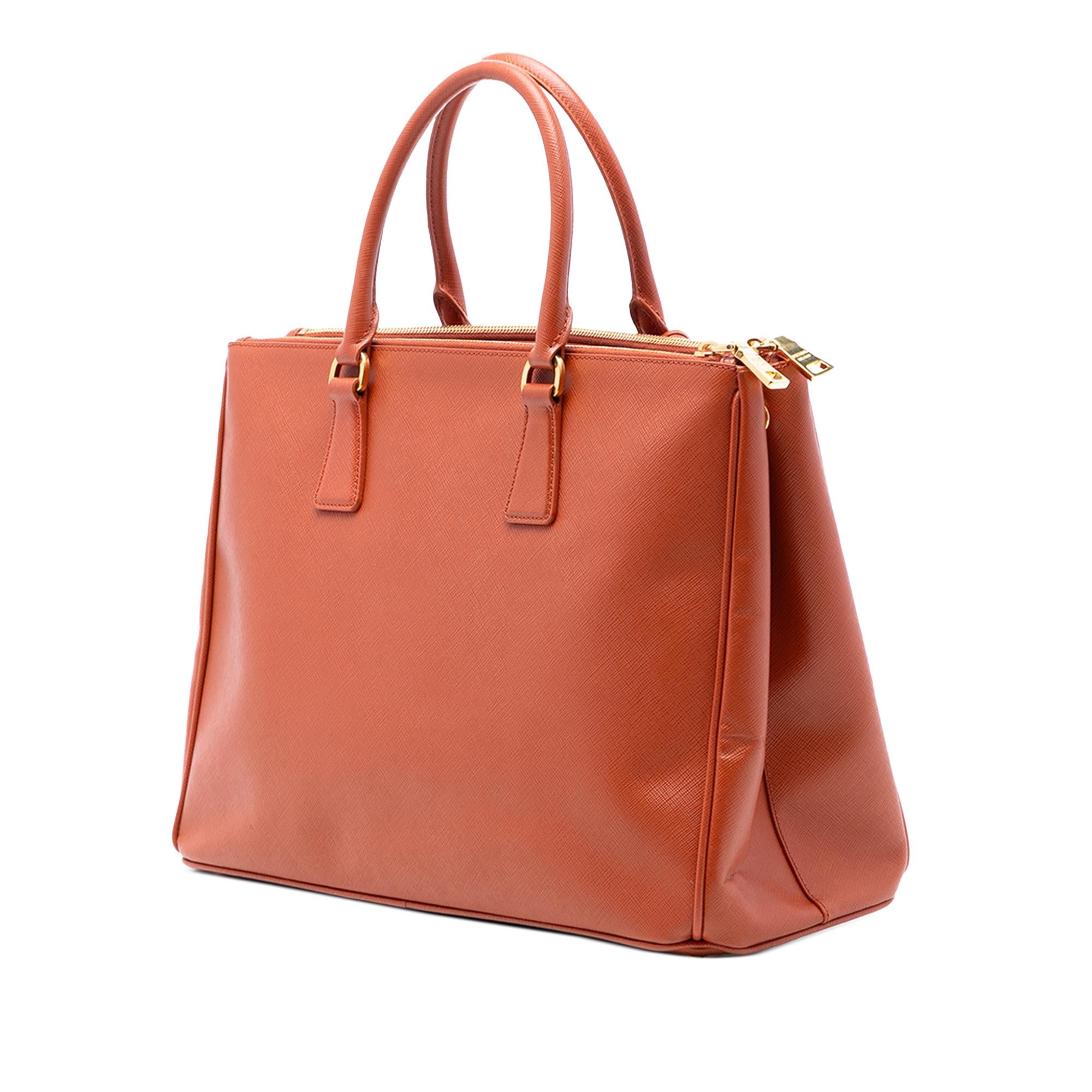 Prada Large Saffiano Lux Galleria Double Zip Satchel