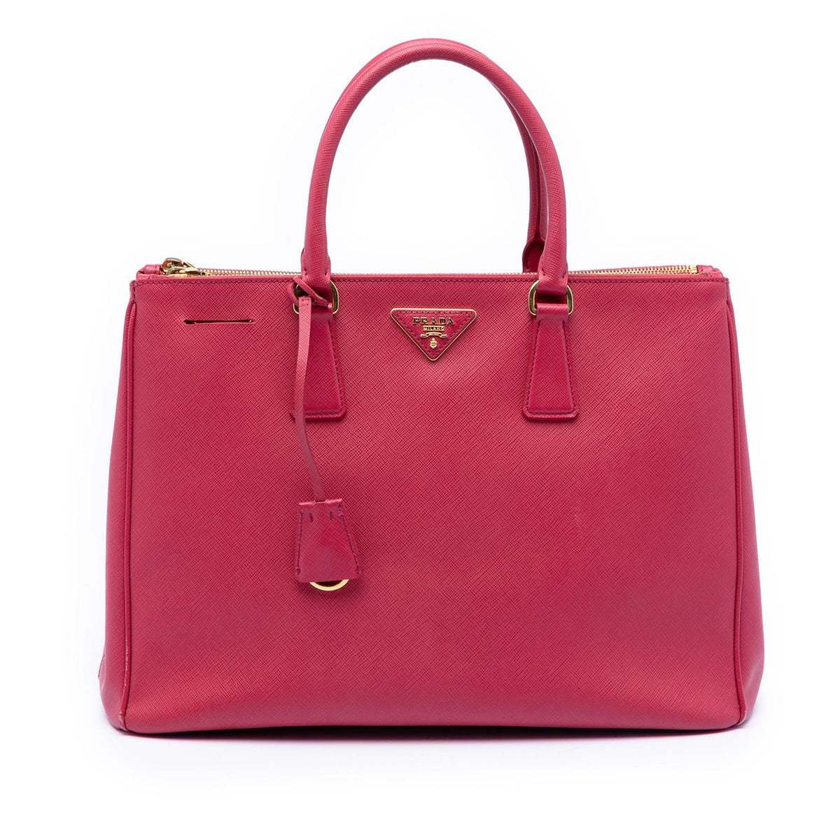 Prada Large Saffiano Lux Galleria Double Zip Satchel