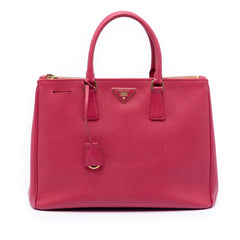 Prada Large Saffiano Lux Galleria Double Zip Satchel