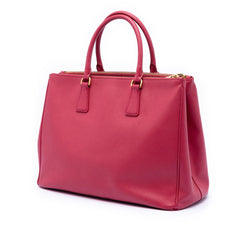 Prada Large Saffiano Lux Galleria Double Zip Satchel