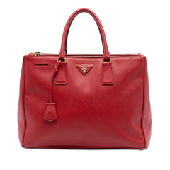 Prada Large Saffiano Lux Galleria Double Zip Satchel