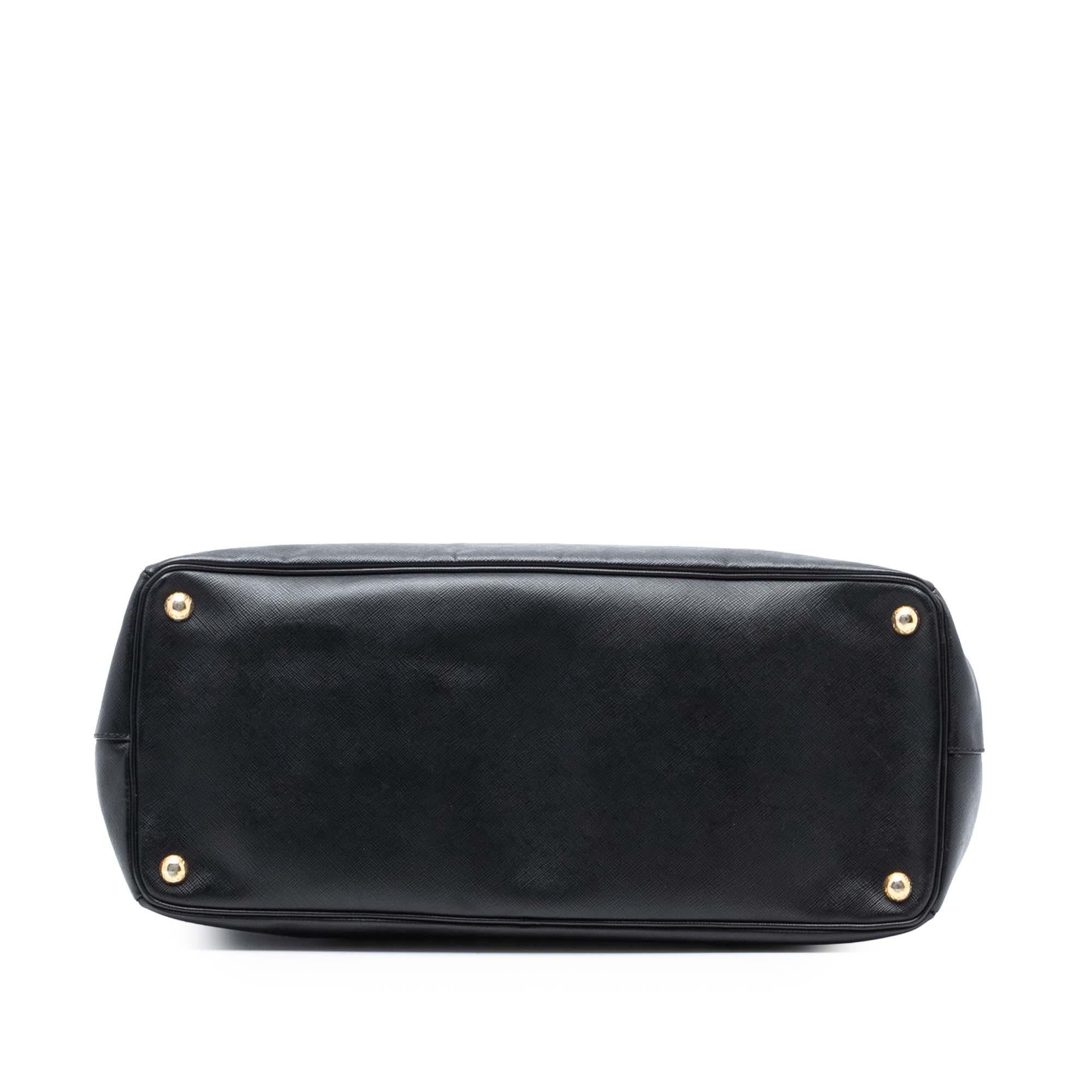 Prada Large Saffiano Lux Galleria Double Zip Tote