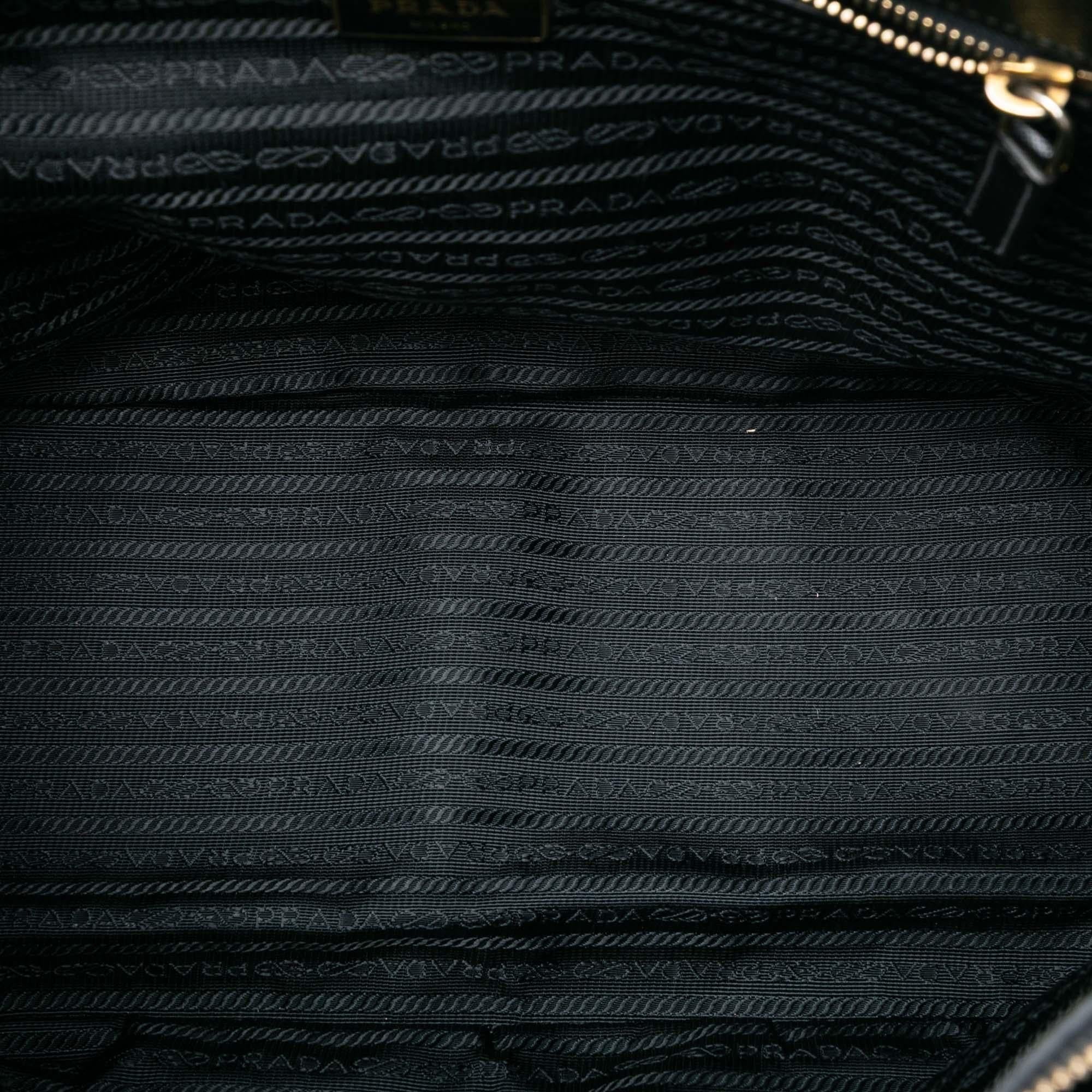 Prada Large Saffiano Lux Galleria Double Zip Tote